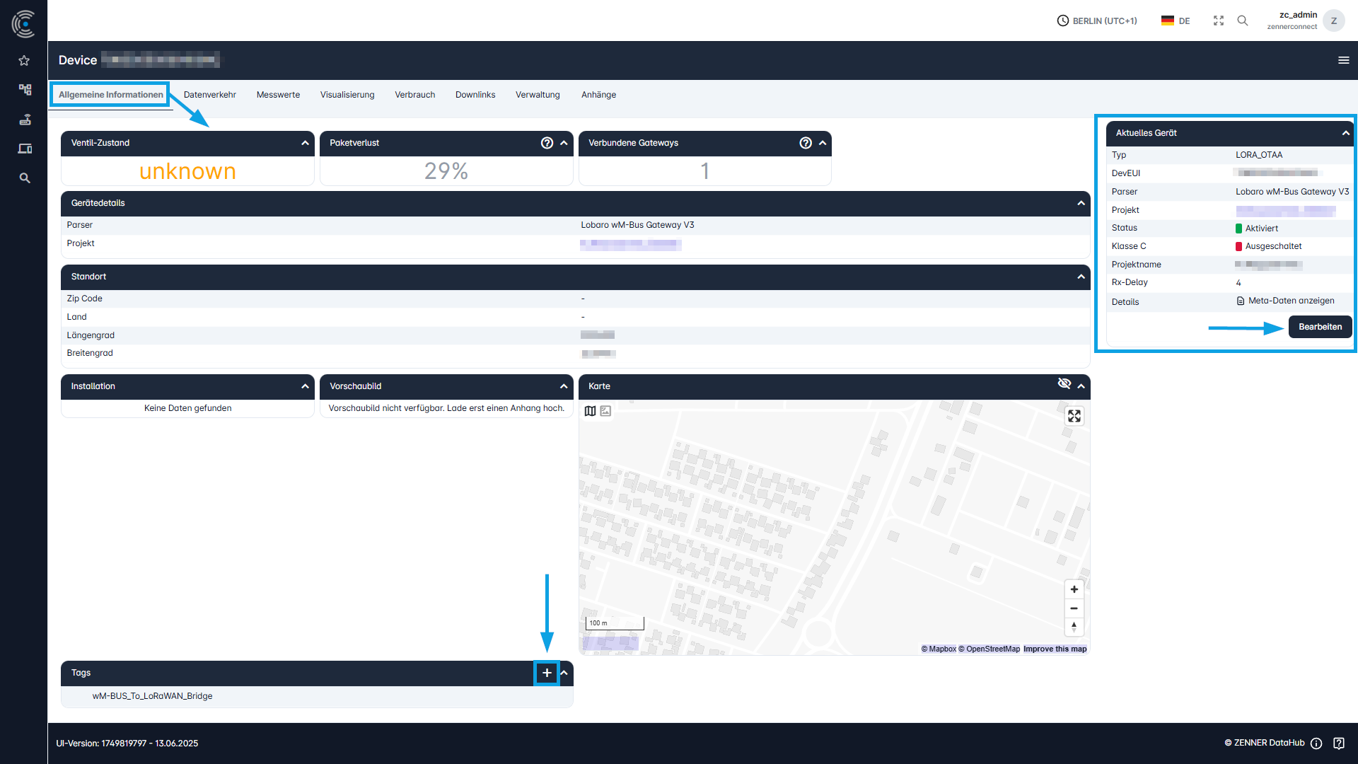 Datahub: View and Edit General Information of a Device